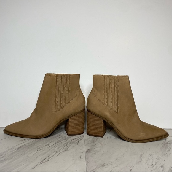 New! Steve Madden Catreena Tan Nubuck Chelsea Bootie 11M - Picture 7 of 14